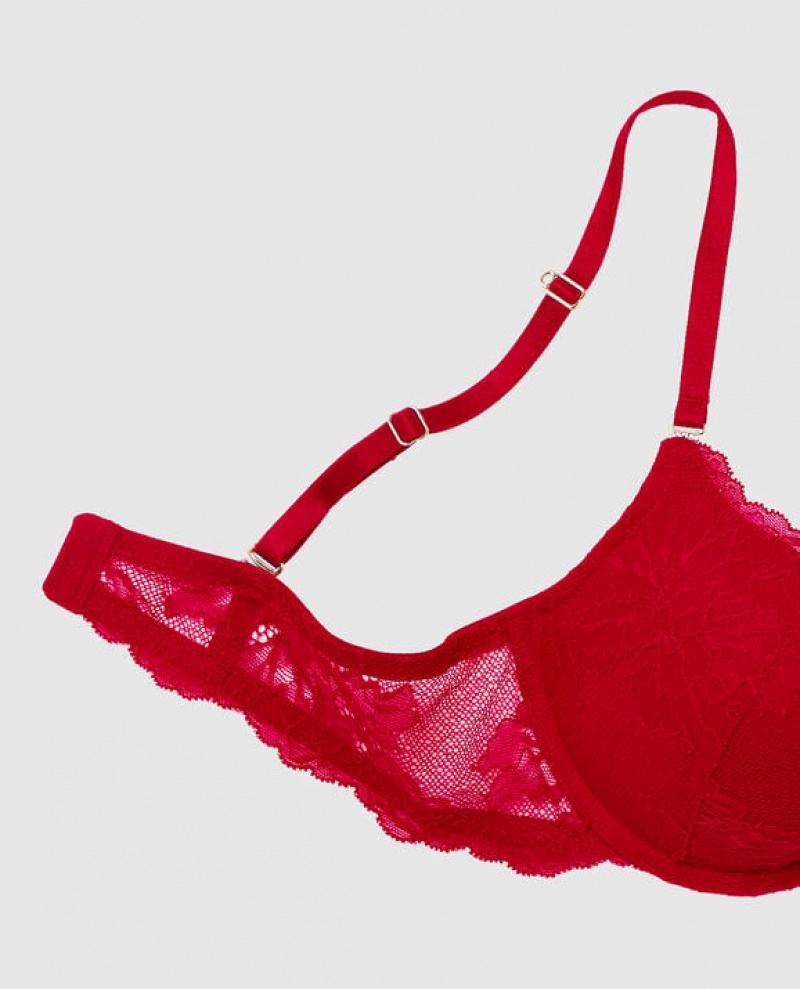 La Senza Push Up Women Bras Red | kdrWnD3J