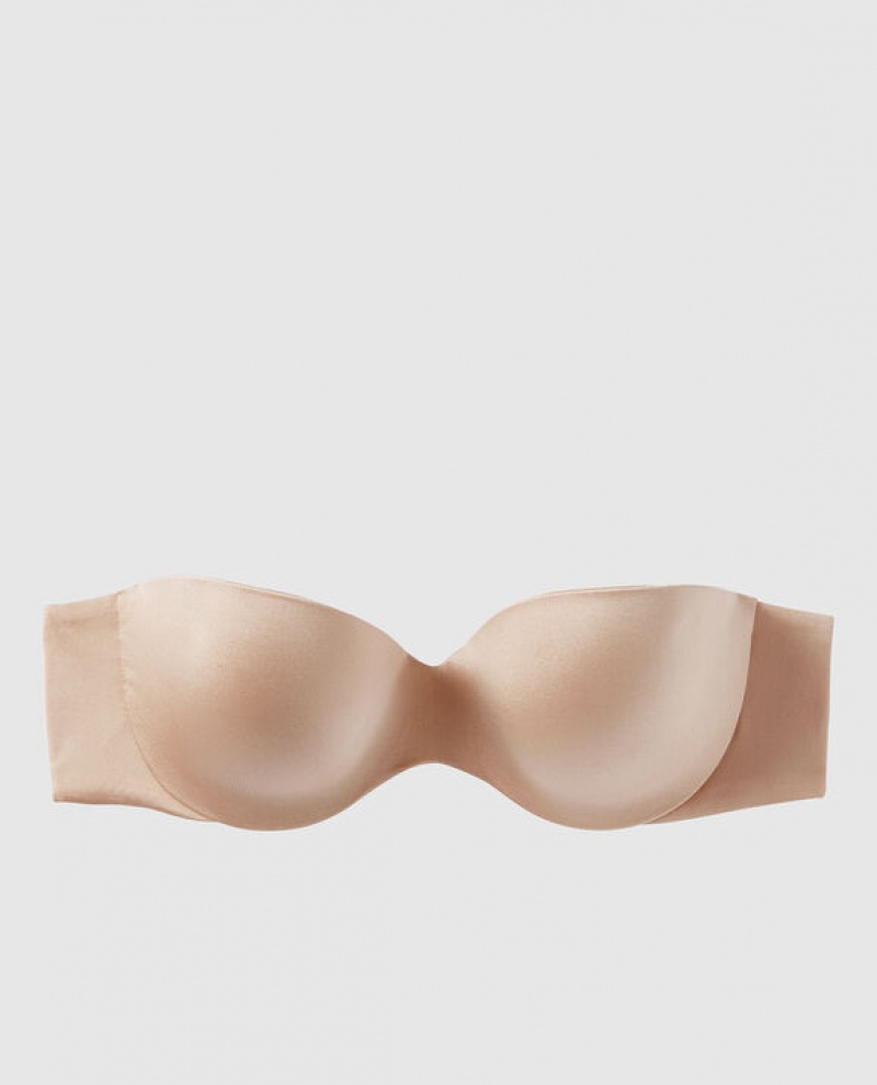 La Senza Strapless Lightly Lined Women Bras Rosetan | TruQwCsn