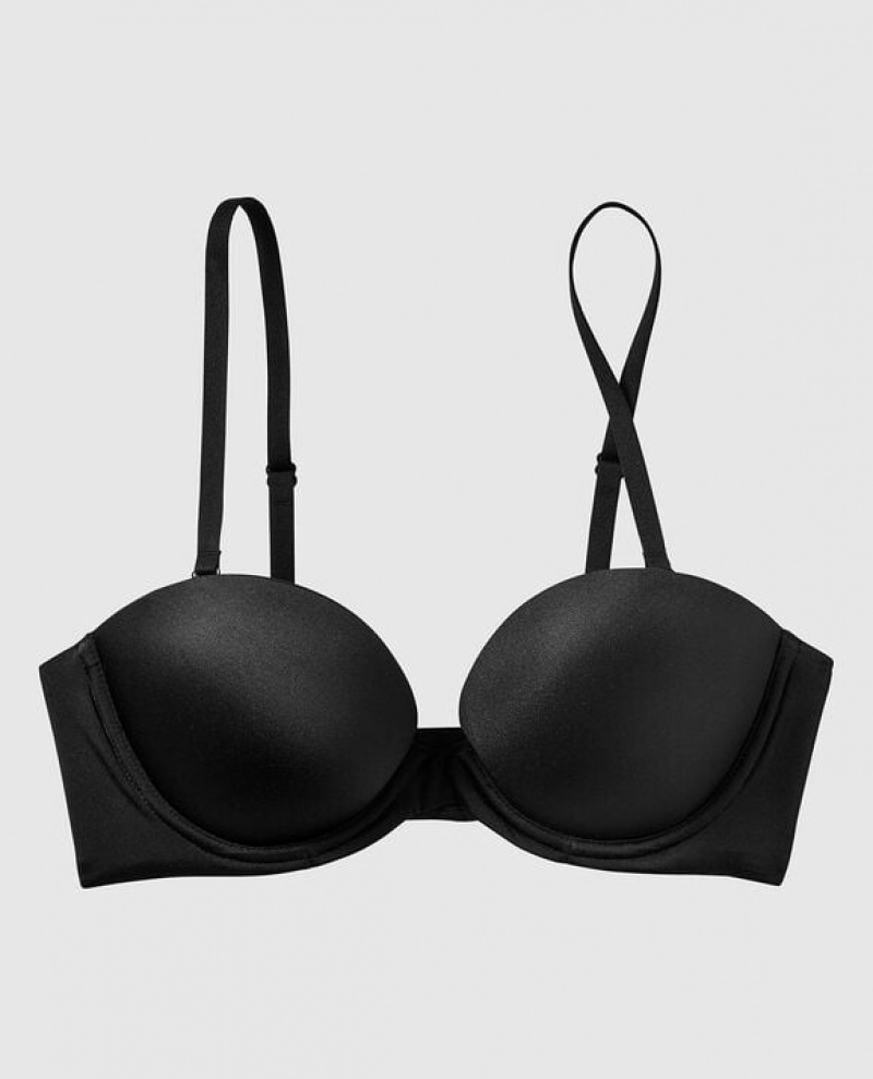 La Senza Strapless Push Up Women Bras Black | 2fUGE4sR