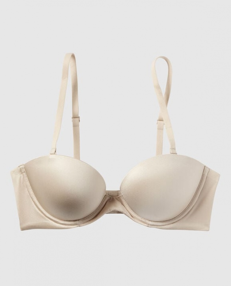 La Senza Strapless Push Up Women Bras Brown | oJoxj9qj