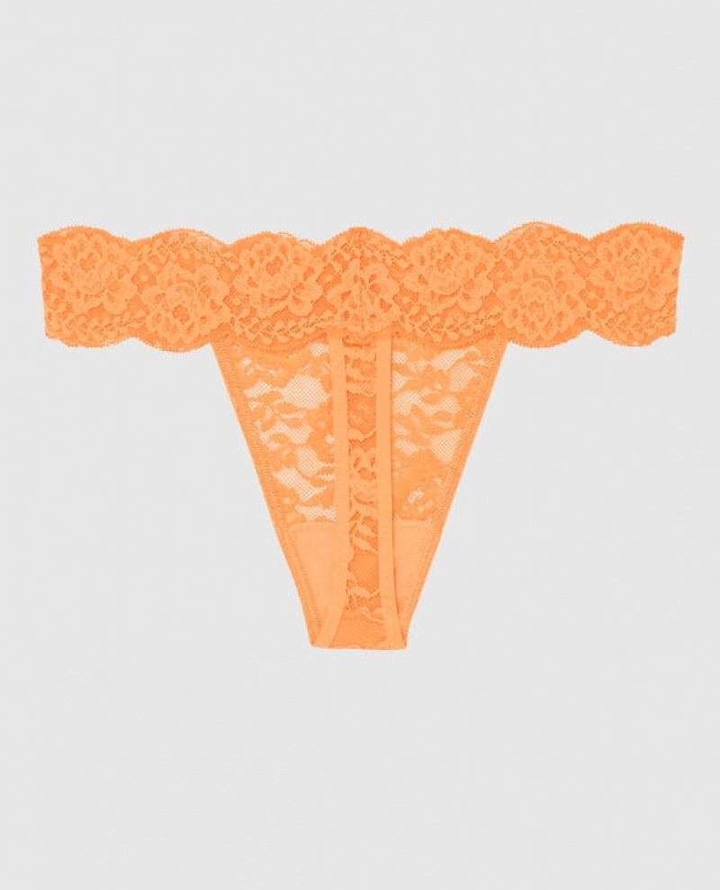 La Senza Thong Panty Women Underwear Apricot | bTQ0NCPk