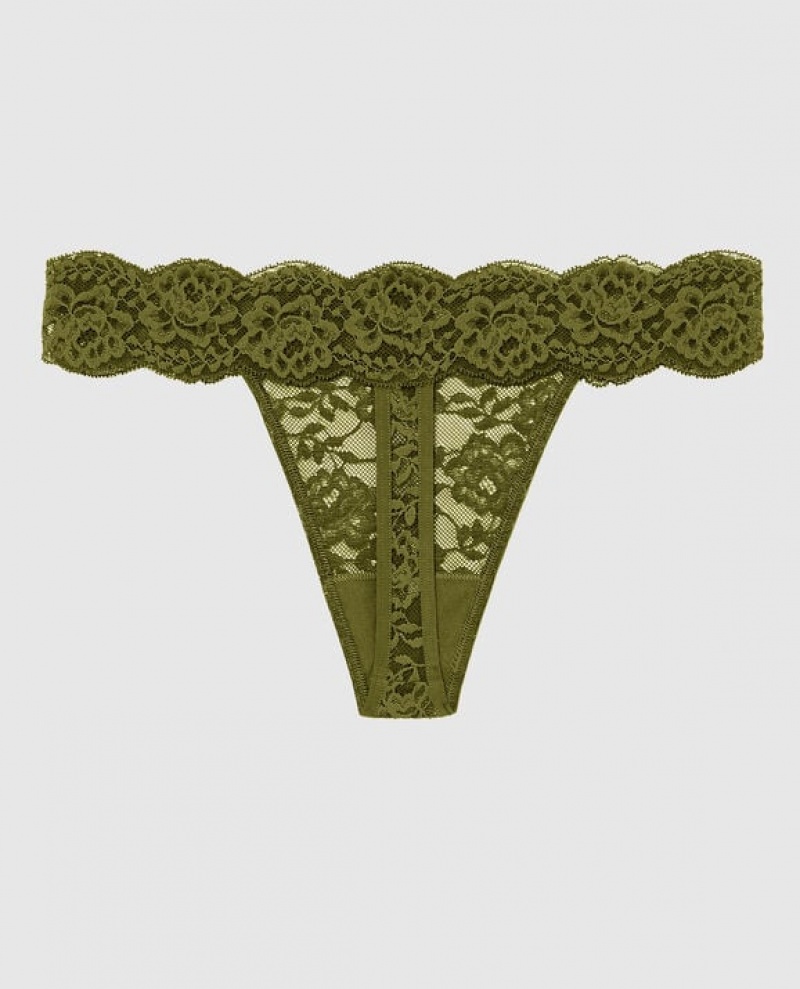 La Senza Thong Panty Women Underwear Avocado | F6yAcigz