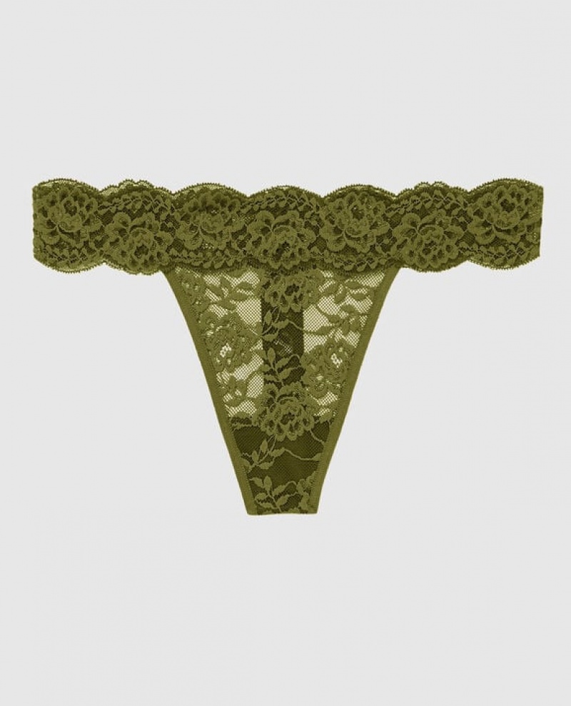 La Senza Thong Panty Women Underwear Avocado | F6yAcigz