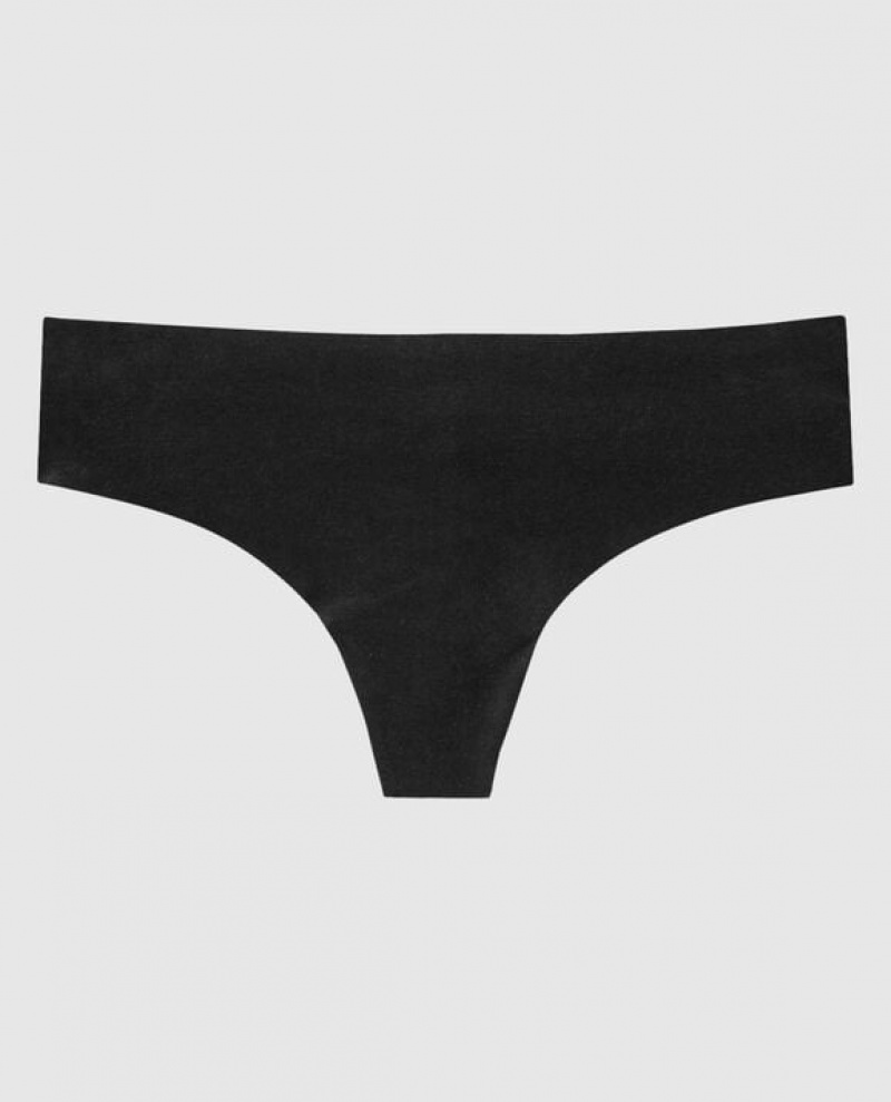 La Senza Thong Panty Women Underwear Black | hWHmgAjo