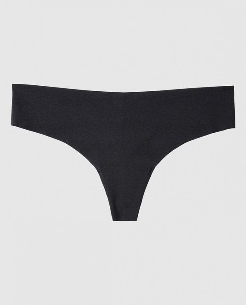 La Senza Thong Panty Women Underwear Black | tUTaYdnp