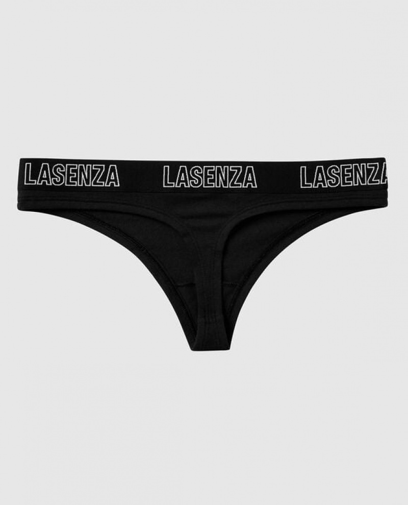 La Senza Thong Panty Women Underwear Black | ZqAsAh6z