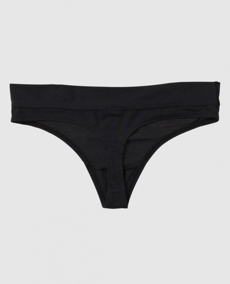 La Senza Thong Panty Women Underwear Black | dB26Ieyg