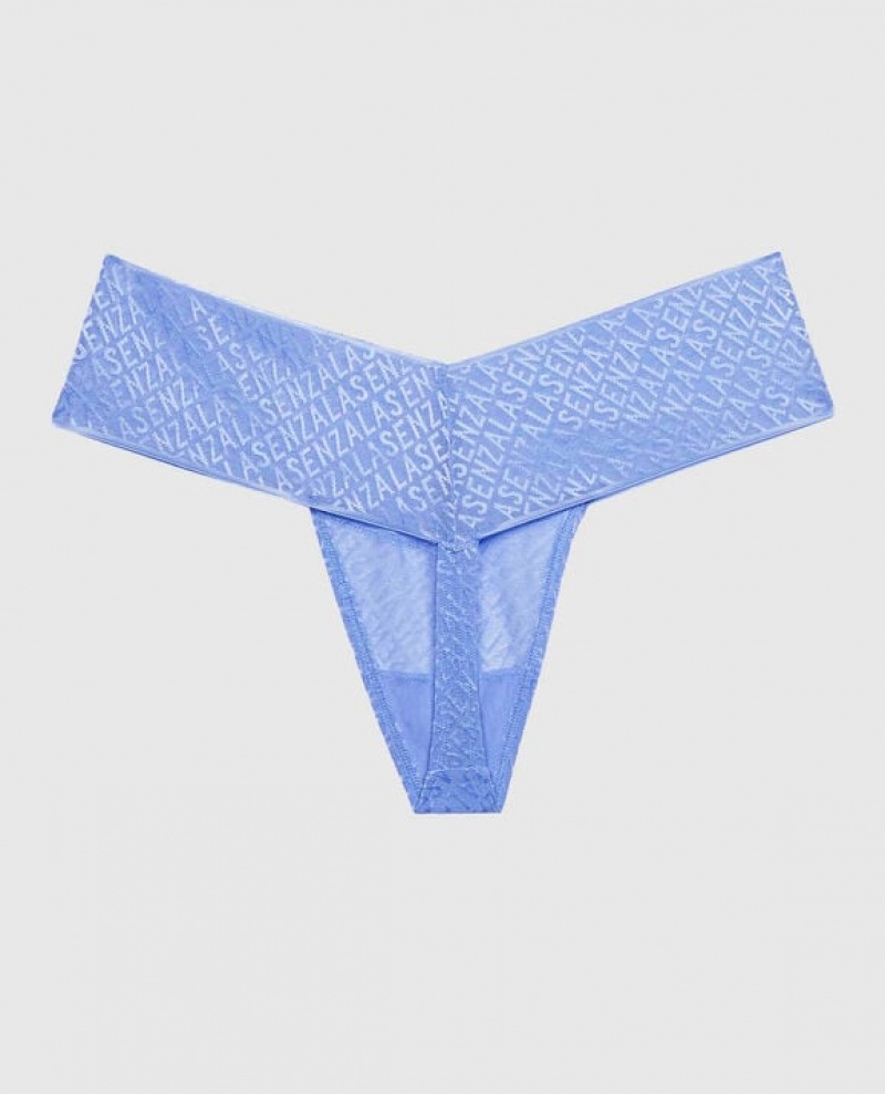 La Senza Thong Panty Women Underwear Blue | n139MpPt