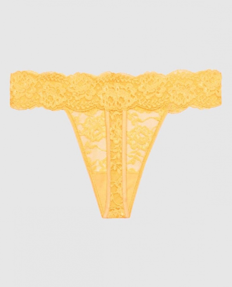 La Senza Thong Panty Women Underwear Cream | exZvUmvD