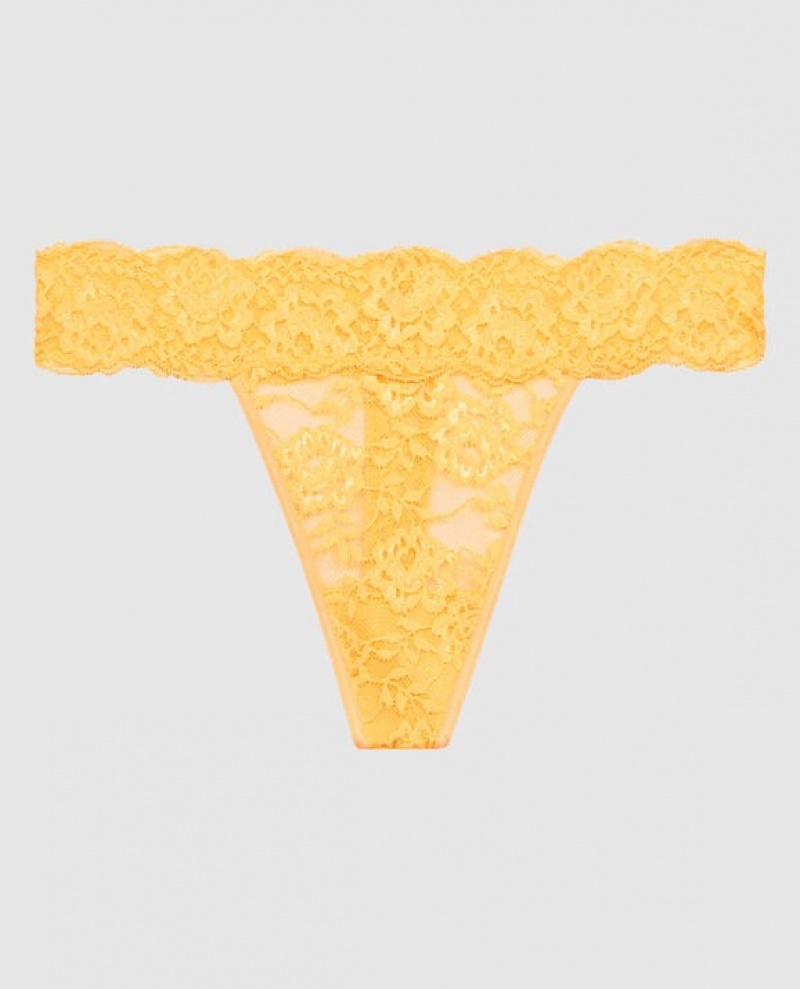 La Senza Thong Panty Women Underwear Cream | exZvUmvD