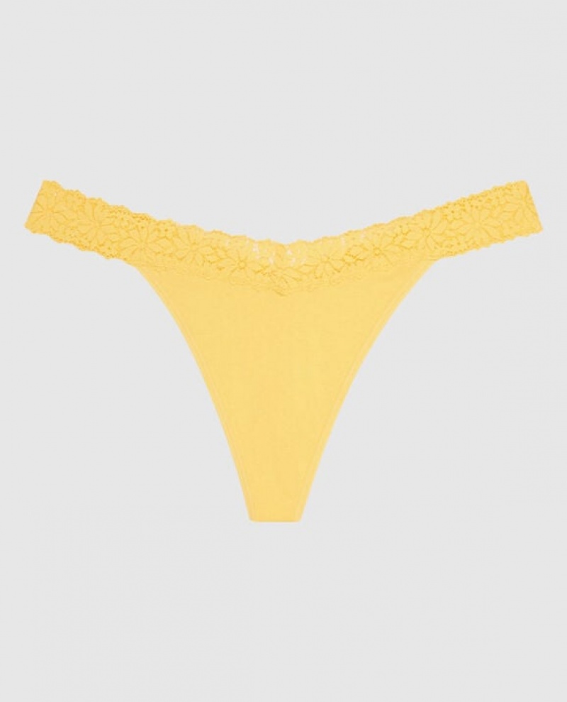 La Senza Thong Panty Women Underwear Cream | wwYIjyBI