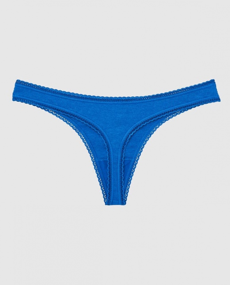 La Senza Thong Panty Women Underwear Deep Blue | ZmmCekDs