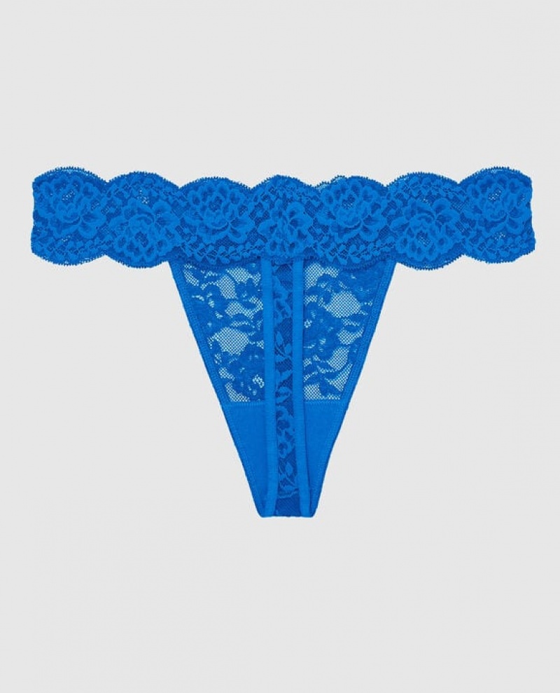 La Senza Thong Panty Women Underwear Deep Blue | kiCf1tvb