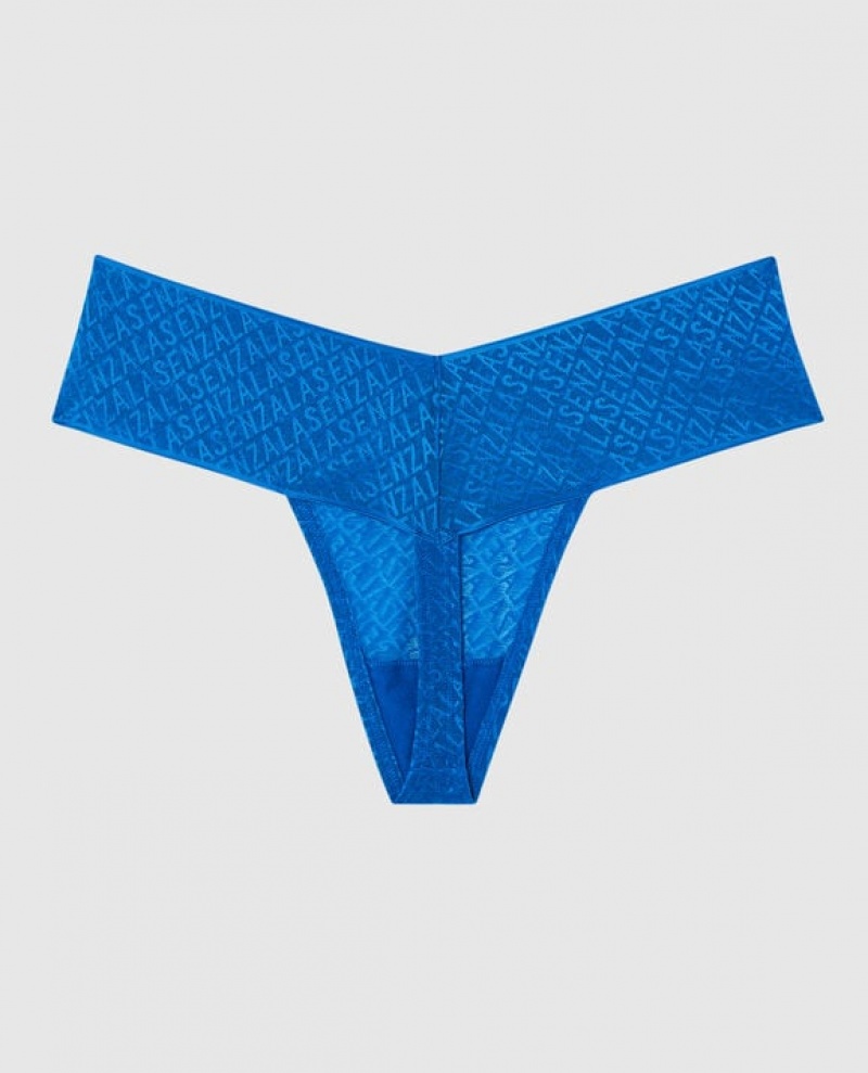 La Senza Thong Panty Women Underwear Deep Blue | mpp4ryUz