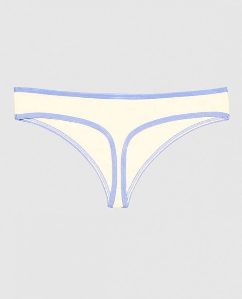 La Senza Thong Panty Women Underwear Egret | 8A070bbx