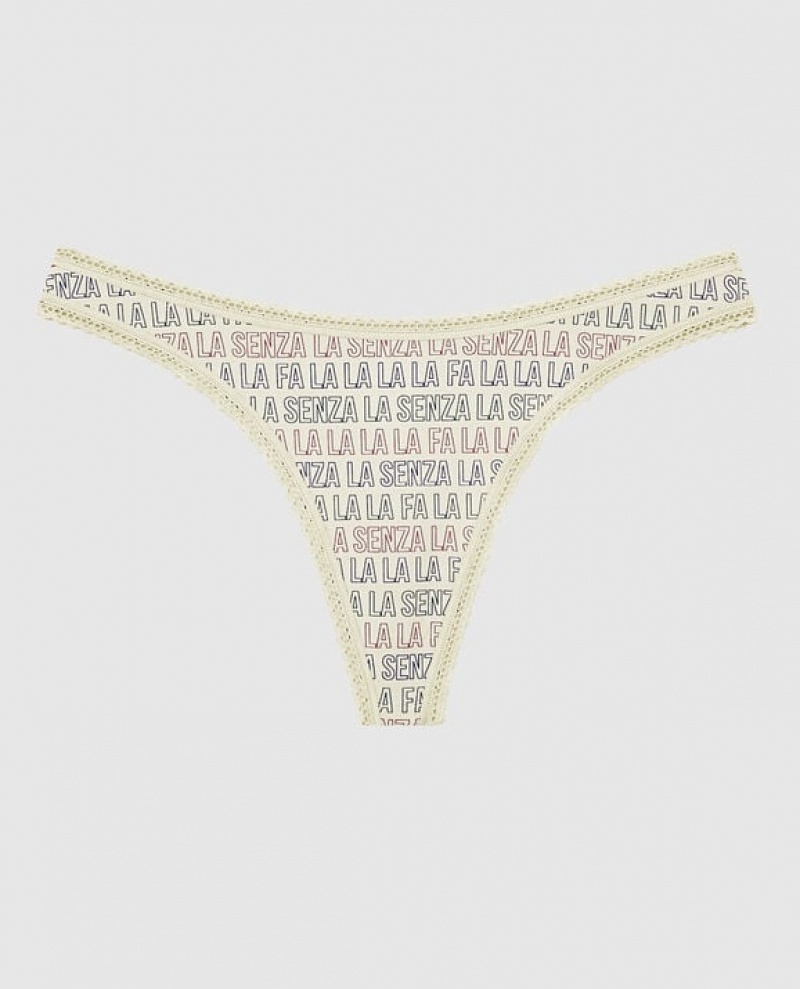 La Senza Thong Panty Women Underwear Festive LaSenza | 4zxP1BE2