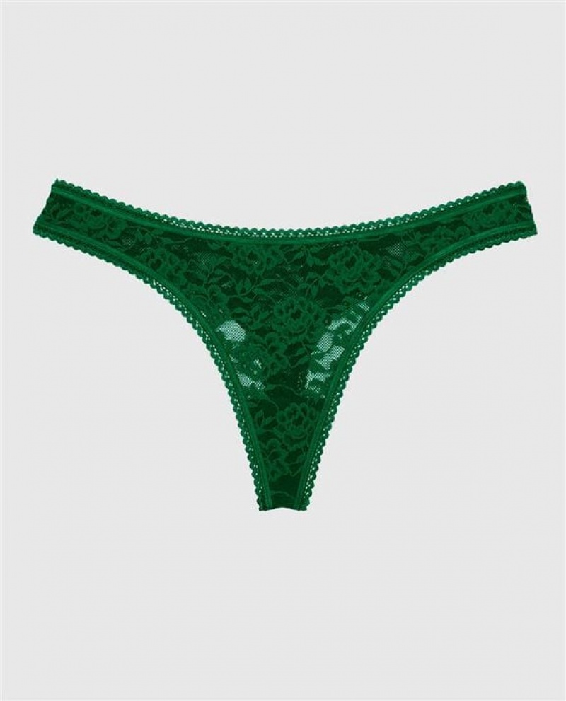 La Senza Thong Panty Women Underwear Green | wg5AQ5Cx