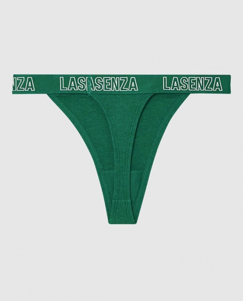 La Senza Thong Panty Women Underwear Green | J6eYEIW2