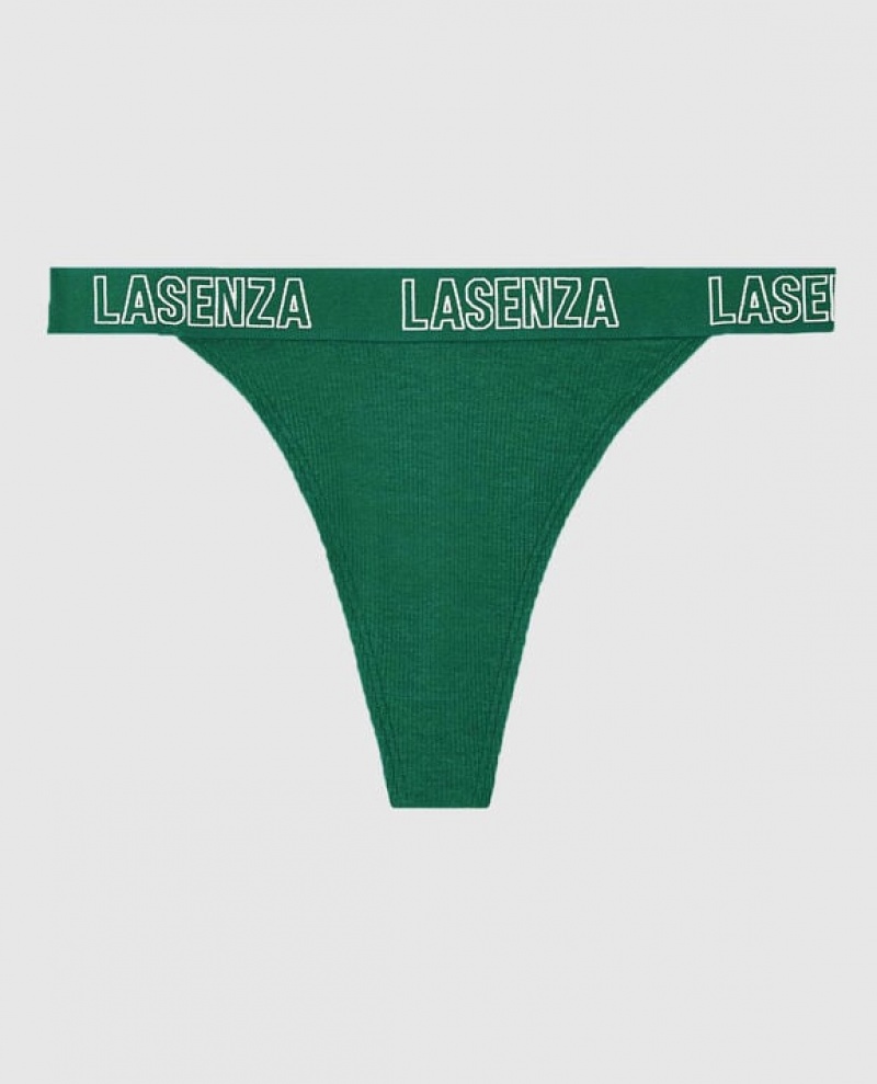 La Senza Thong Panty Women Underwear Green | J6eYEIW2