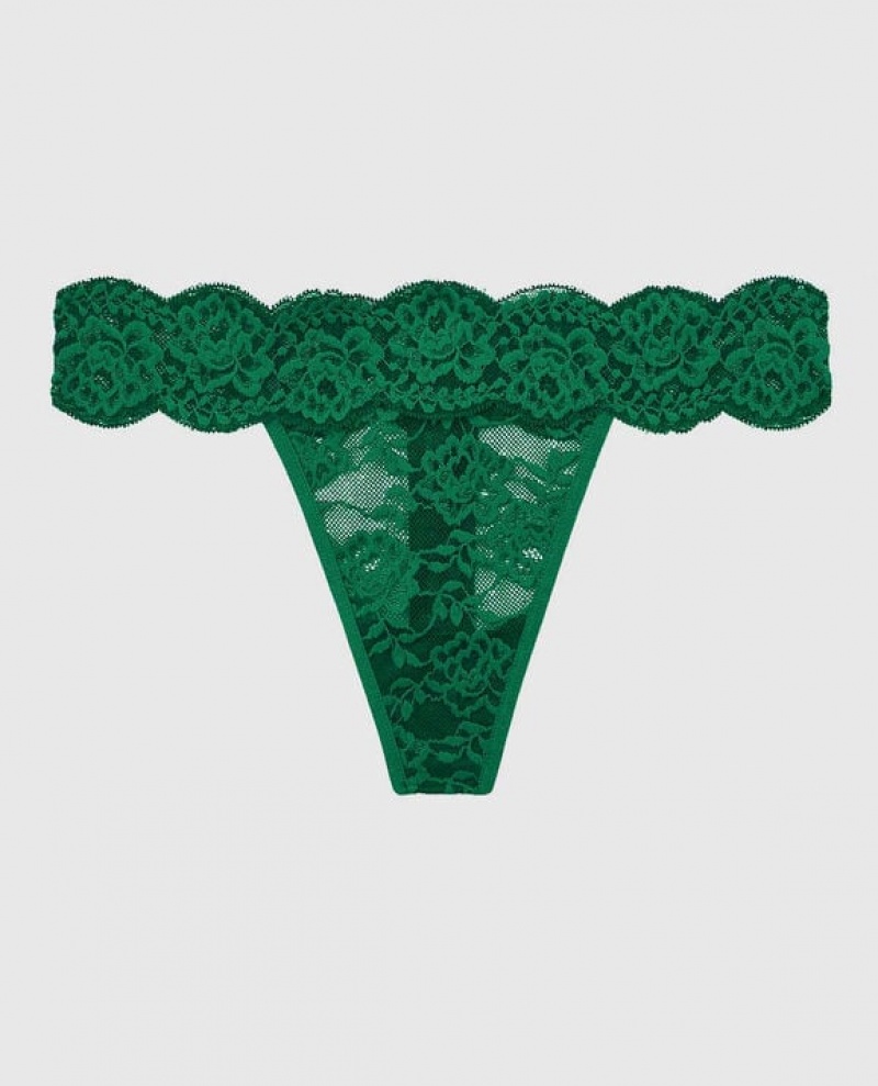 La Senza Thong Panty Women Underwear Green | rZxR4CEA