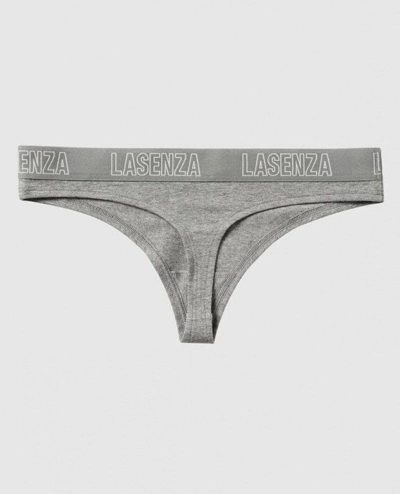 La Senza Thong Panty Women Underwear Grey | 69KG0Jw1