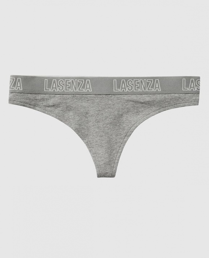 La Senza Thong Panty Women Underwear Grey | 69KG0Jw1