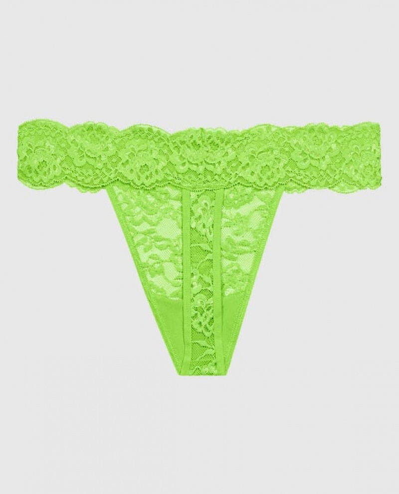 La Senza Thong Panty Women Underwear Light Green | XGJDh5se