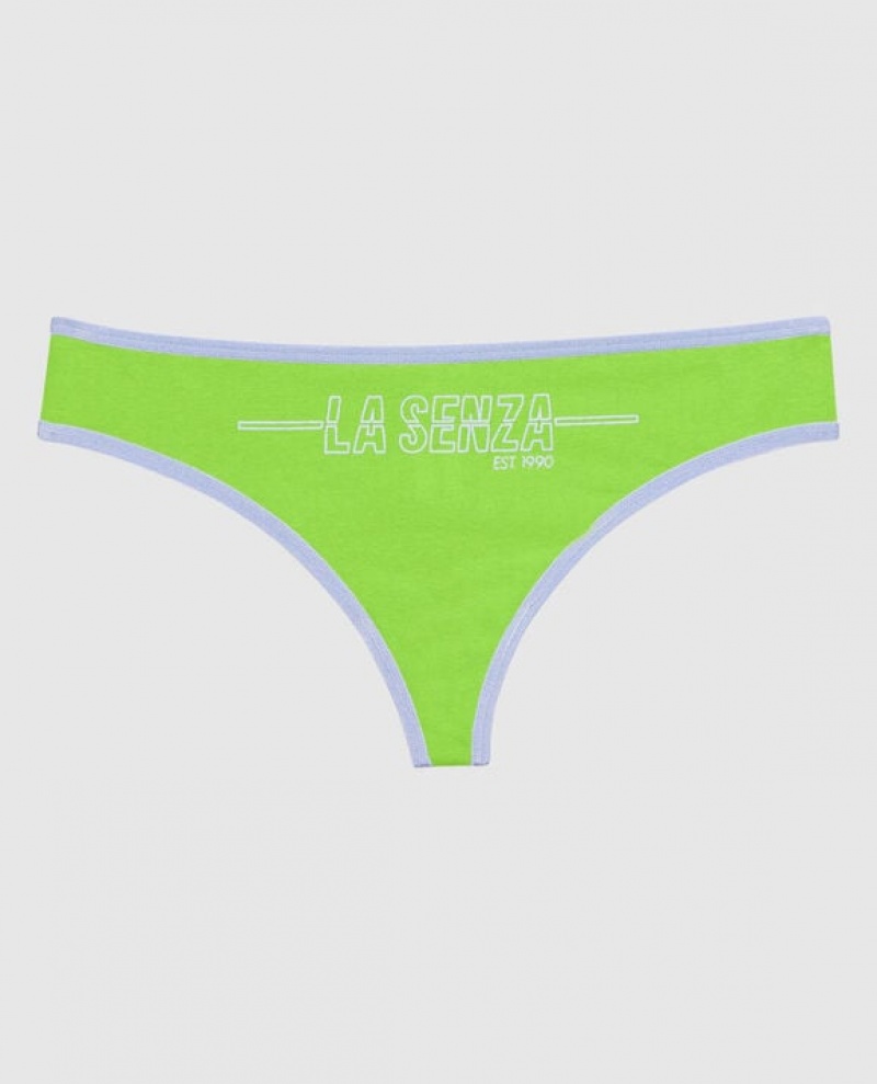 La Senza Thong Panty Women Underwear Light Green | g4vQvD7n