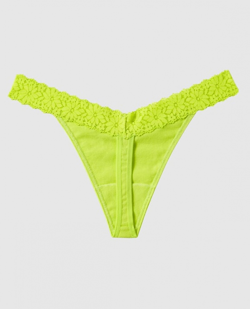 La Senza Thong Panty Women Underwear Limelight | Xx447cpq