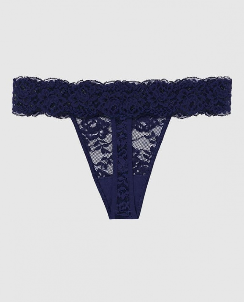 La Senza Thong Panty Women Underwear Ocean Cavern | un0auP31