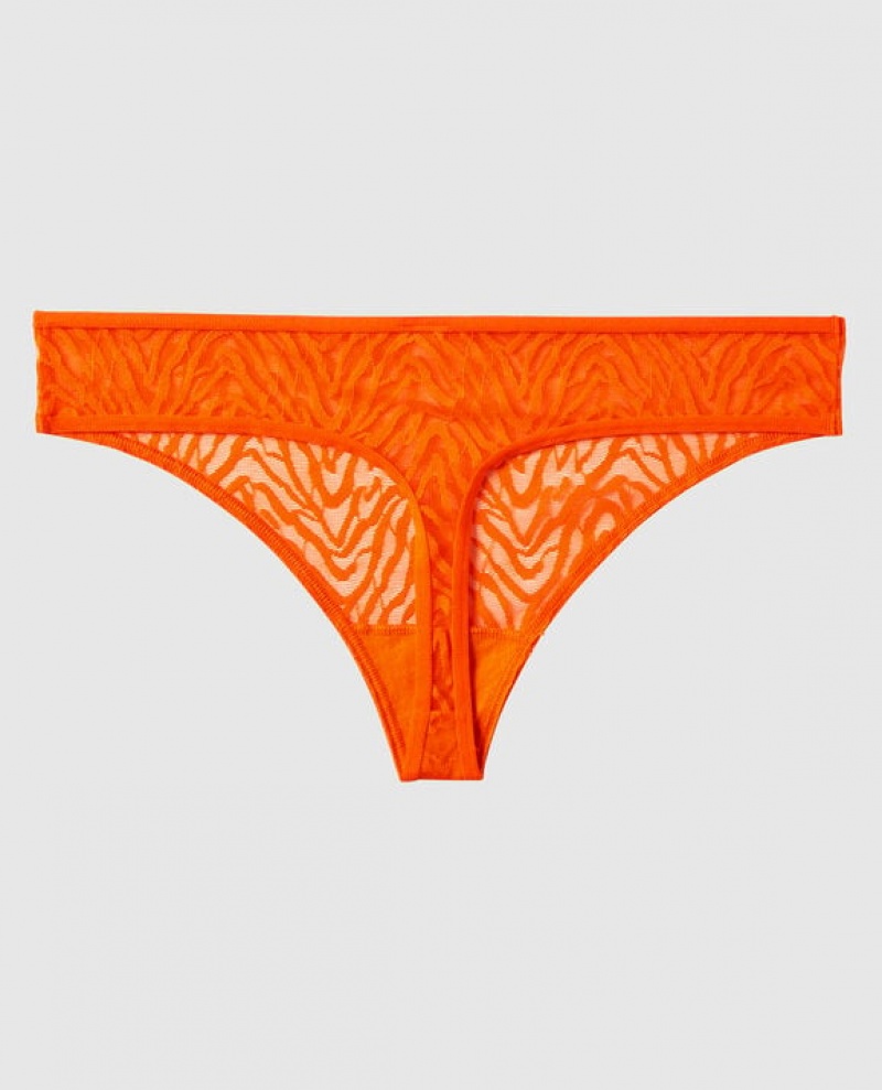 La Senza Thong Panty Women Underwear Orange | dXJQHfXu