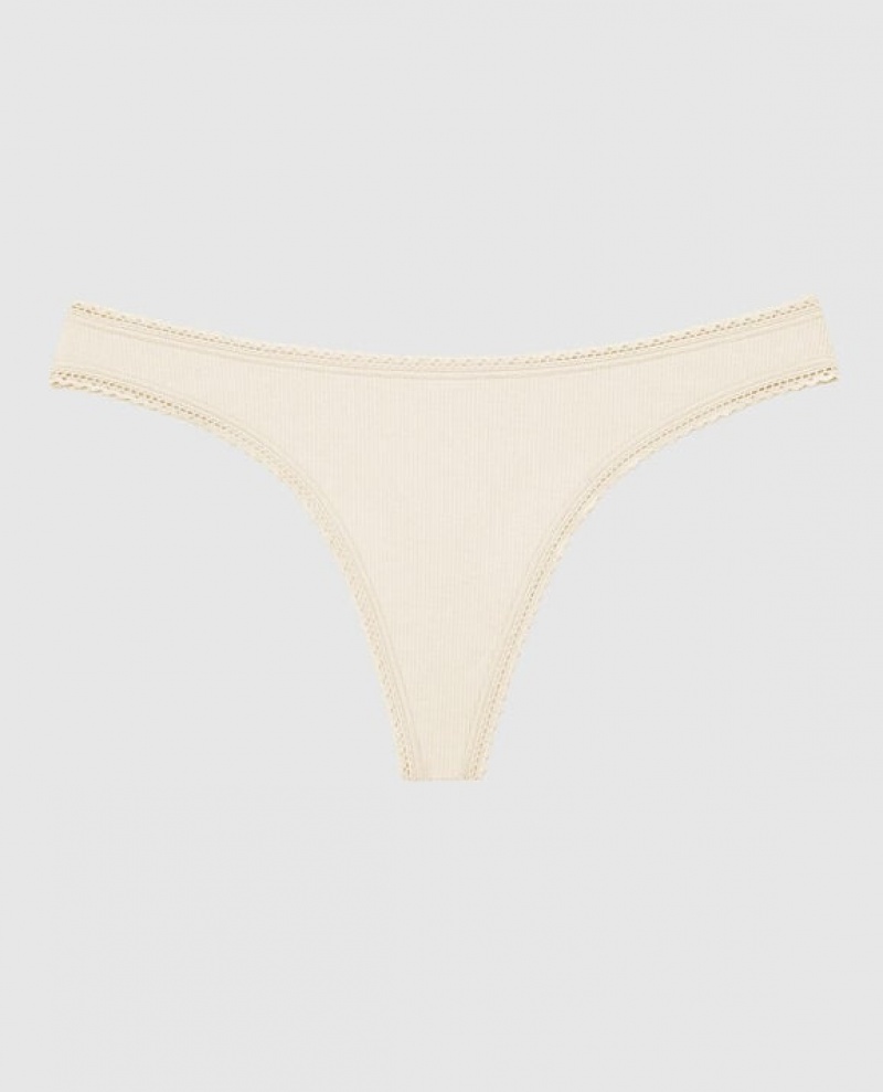 La Senza Thong Panty Women Underwear Pearl | yQybEqmG