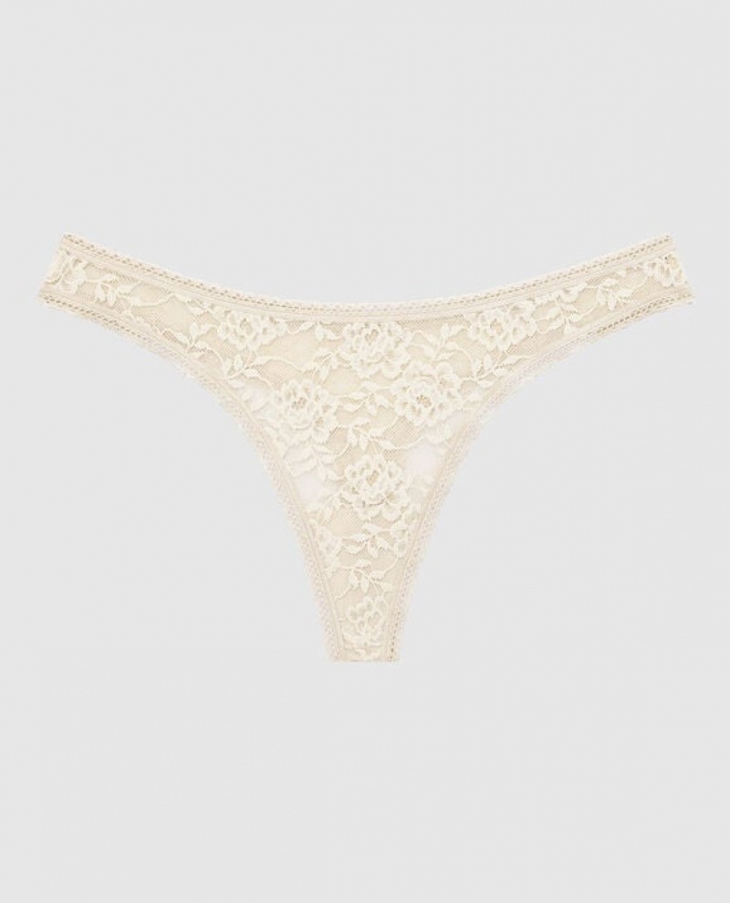 La Senza Thong Panty Women Underwear Pearl | Ty4cB6mx