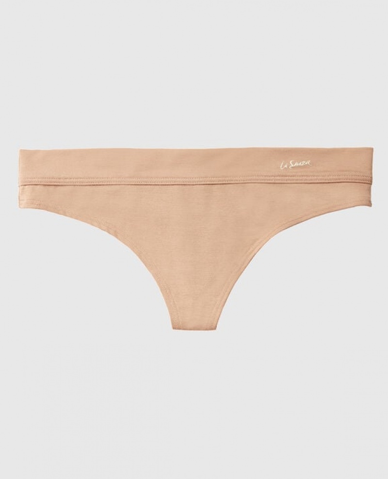 La Senza Thong Panty Women Underwear Pecan | QjKxktse