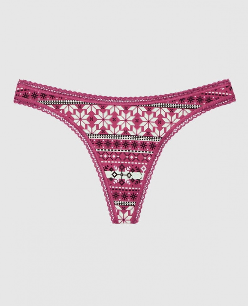 La Senza Thong Panty Women Underwear Pink | bl4YvKId