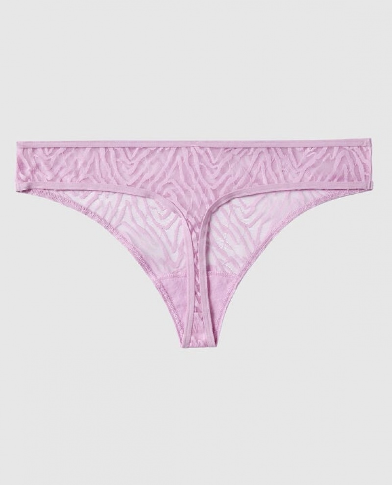 La Senza Thong Panty Women Underwear Purple | 2zFe9klQ