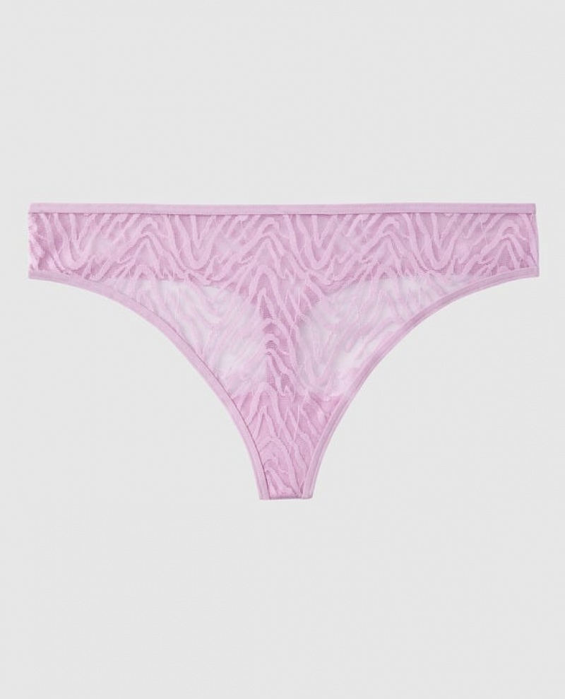 La Senza Thong Panty Women Underwear Purple | 2zFe9klQ