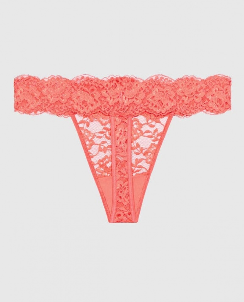 La Senza Thong Panty Women Underwear Red | Z8P6PfOh