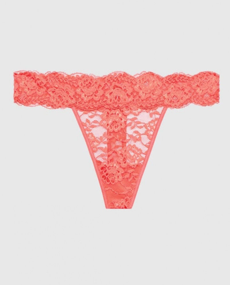 La Senza Thong Panty Women Underwear Red | Z8P6PfOh