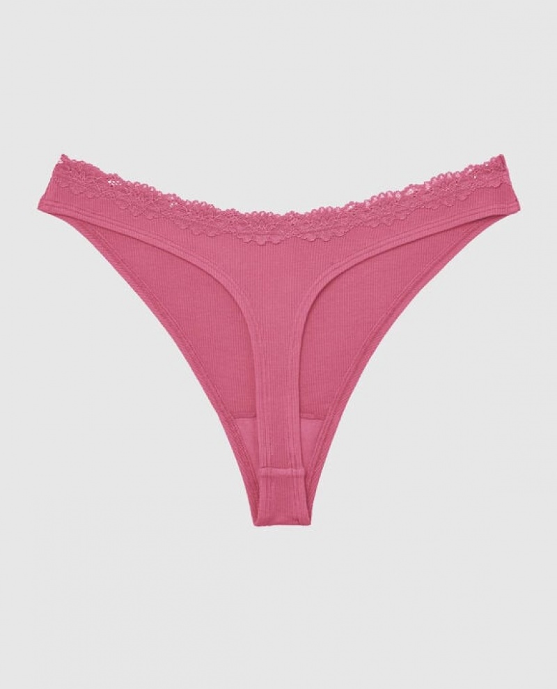 La Senza Thong Panty Women Underwear Rose | uW4zqQDm