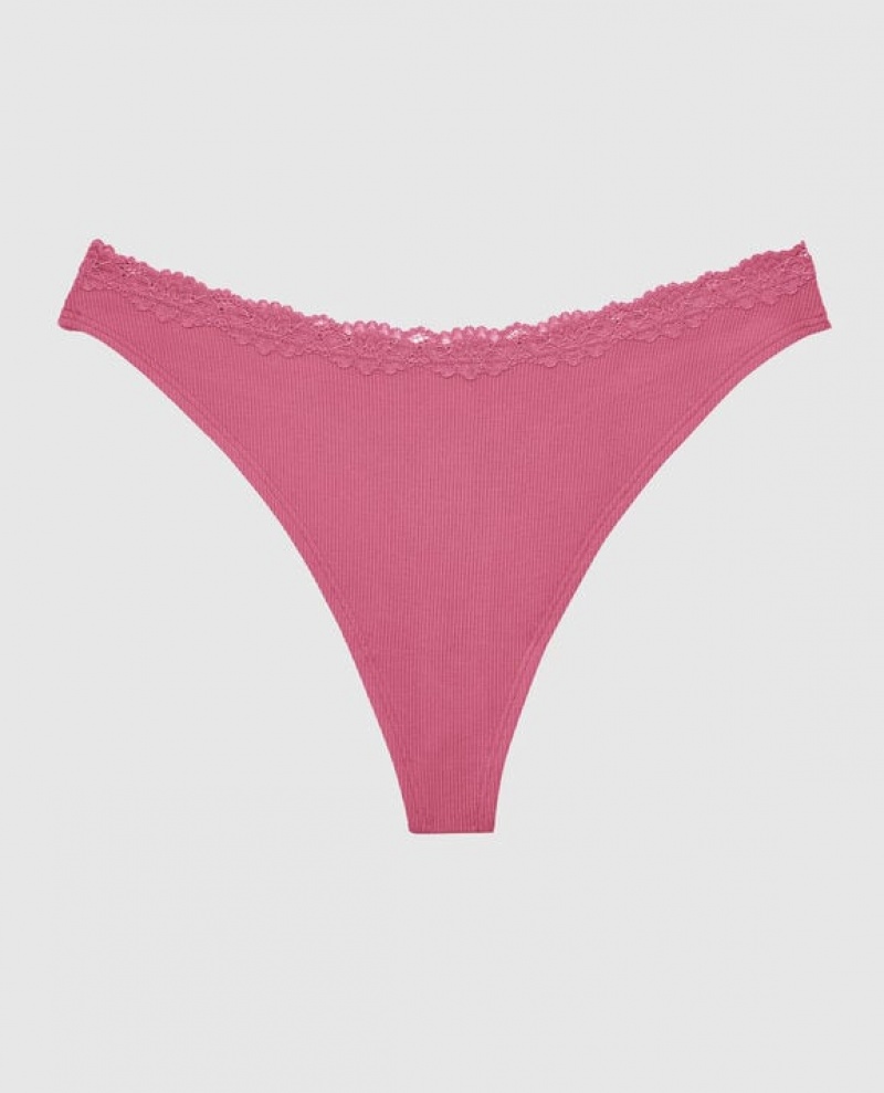 La Senza Thong Panty Women Underwear Rose | uW4zqQDm