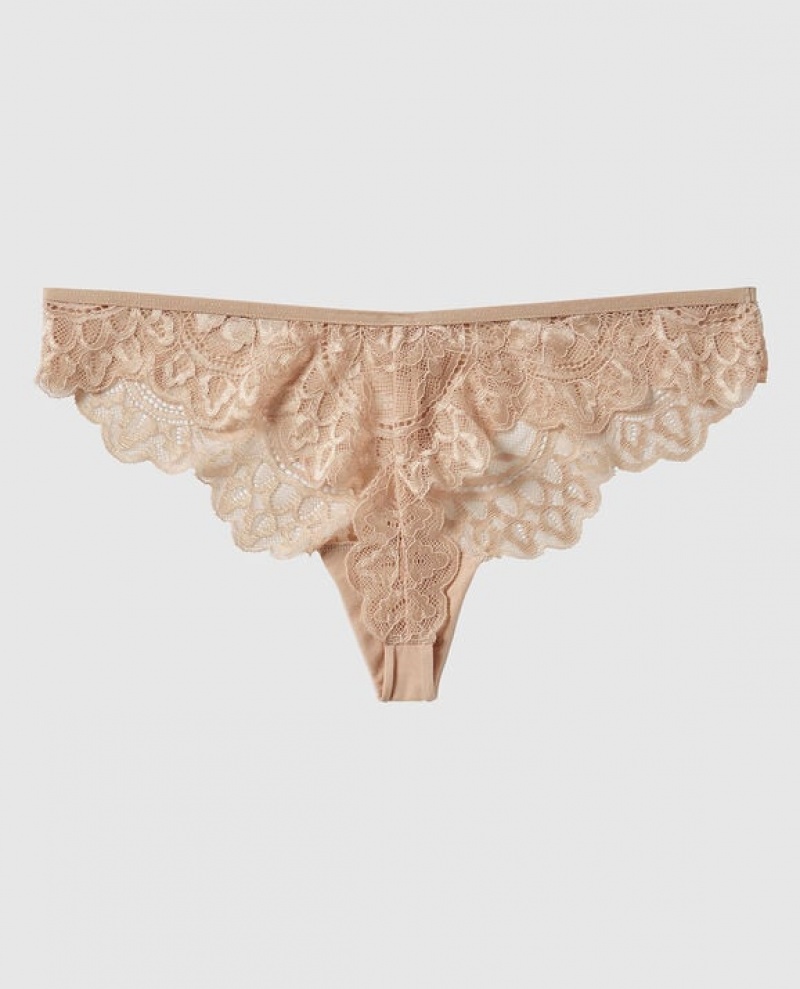 La Senza Thong Panty Women Underwear Rose Brown | Q2sy4tbd