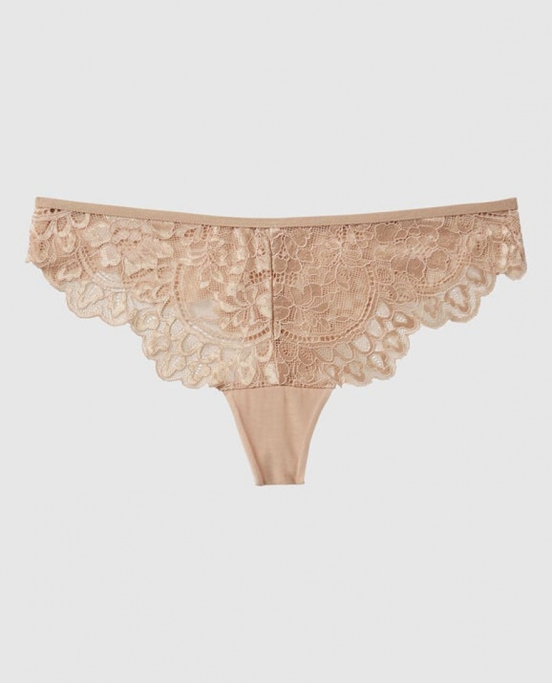 La Senza Thong Panty Women Underwear Rose Brown | Q2sy4tbd