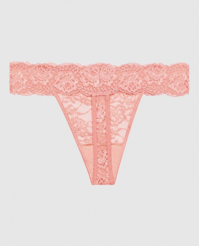 La Senza Thong Panty Women Underwear Strawberry Ice | sGXgP09r