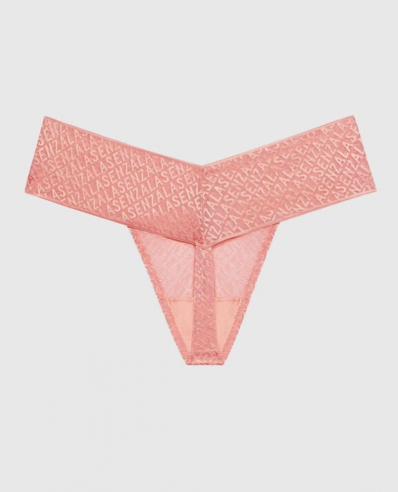 La Senza Thong Panty Women Underwear Strawberry Ice | wFa7kv1W