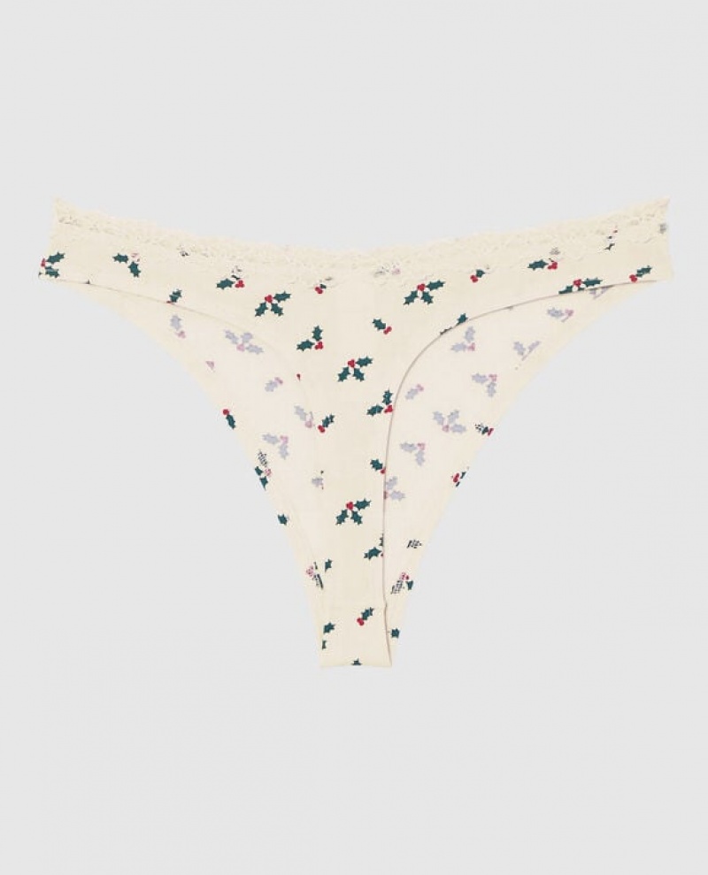 La Senza Thong Panty Women Underwear Under the Mistletoe | 3LinUTlN