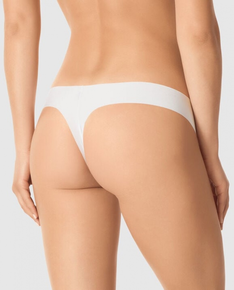 La Senza Thong Panty Women Underwear White | nocvYatS