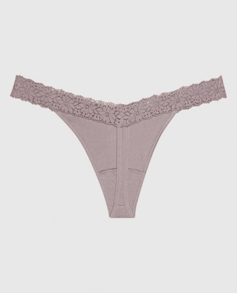 La Senza Thong Panty Women Underwear Winterberry | 6NoDKl65