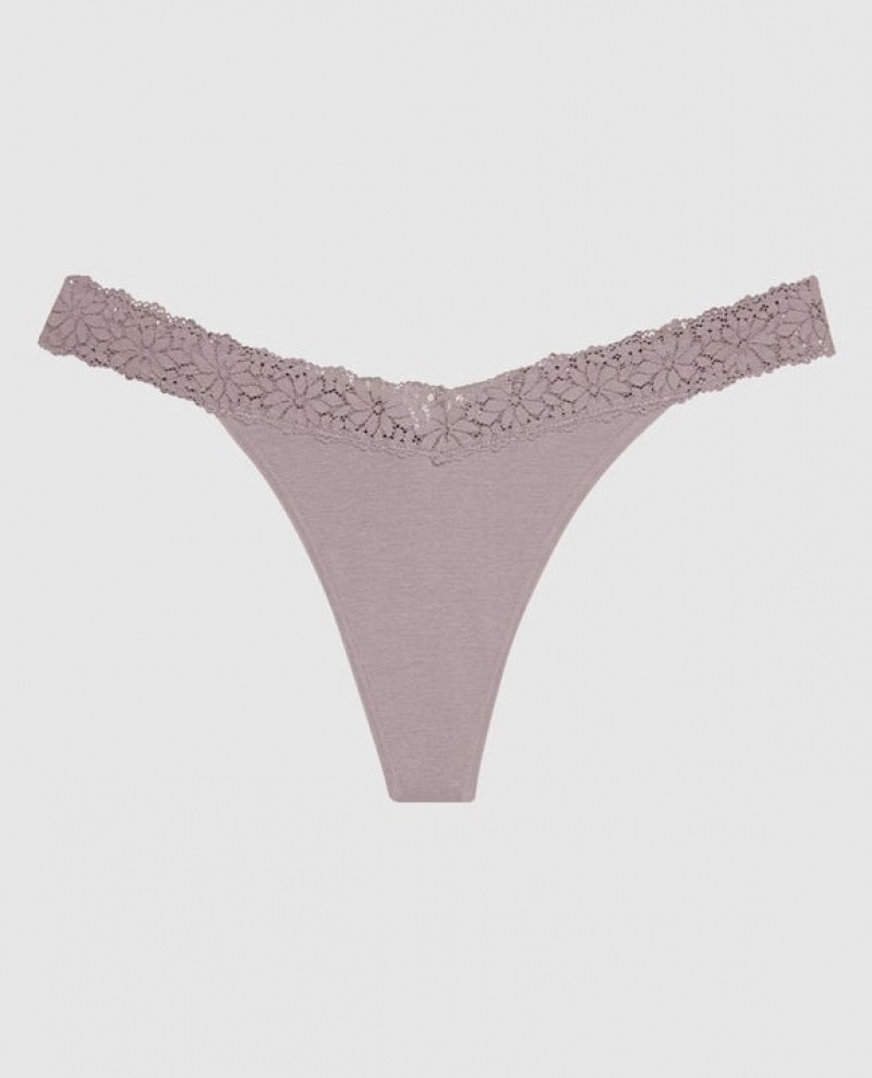 La Senza Thong Panty Women Underwear Winterberry | 6NoDKl65