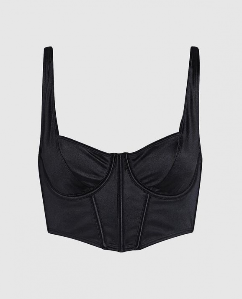 La Senza Unlined Bra Top Women Lingerie Black | u3vmfVNQ